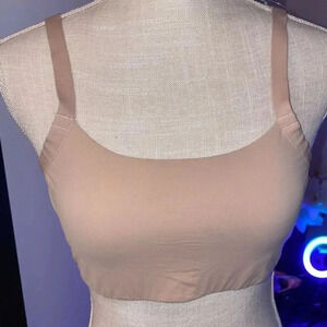 NATORI UNLINED CONVERTIBLE BRALETTE WITH LIGHT SUPPORT NUDE SIZE XL